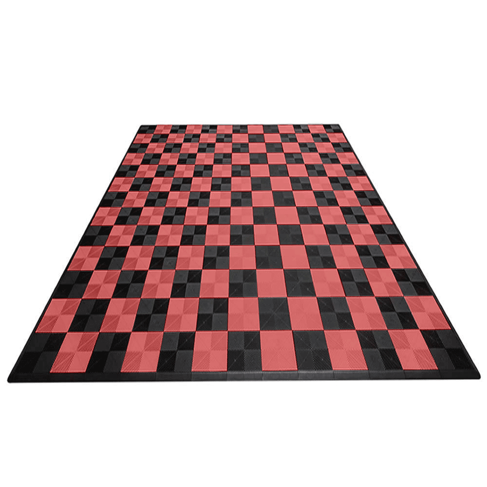 Black and Red Checkered