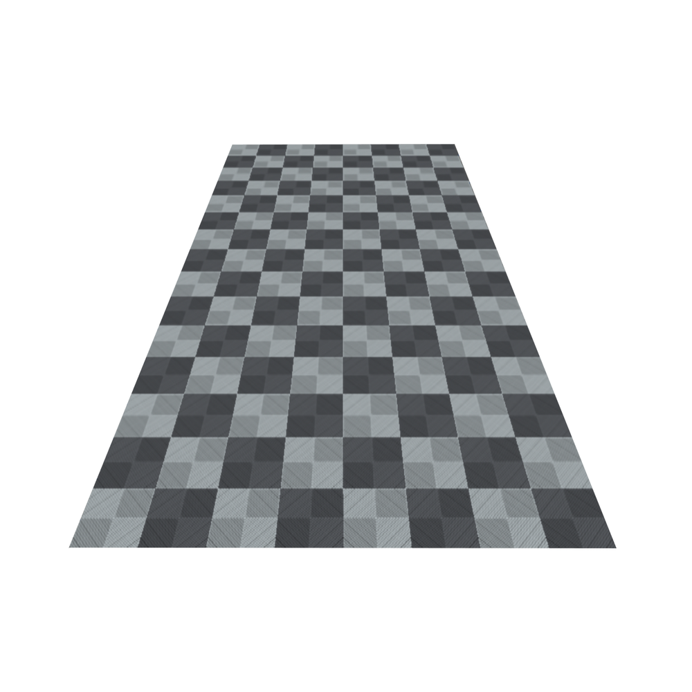 Grey and Silver Checkered