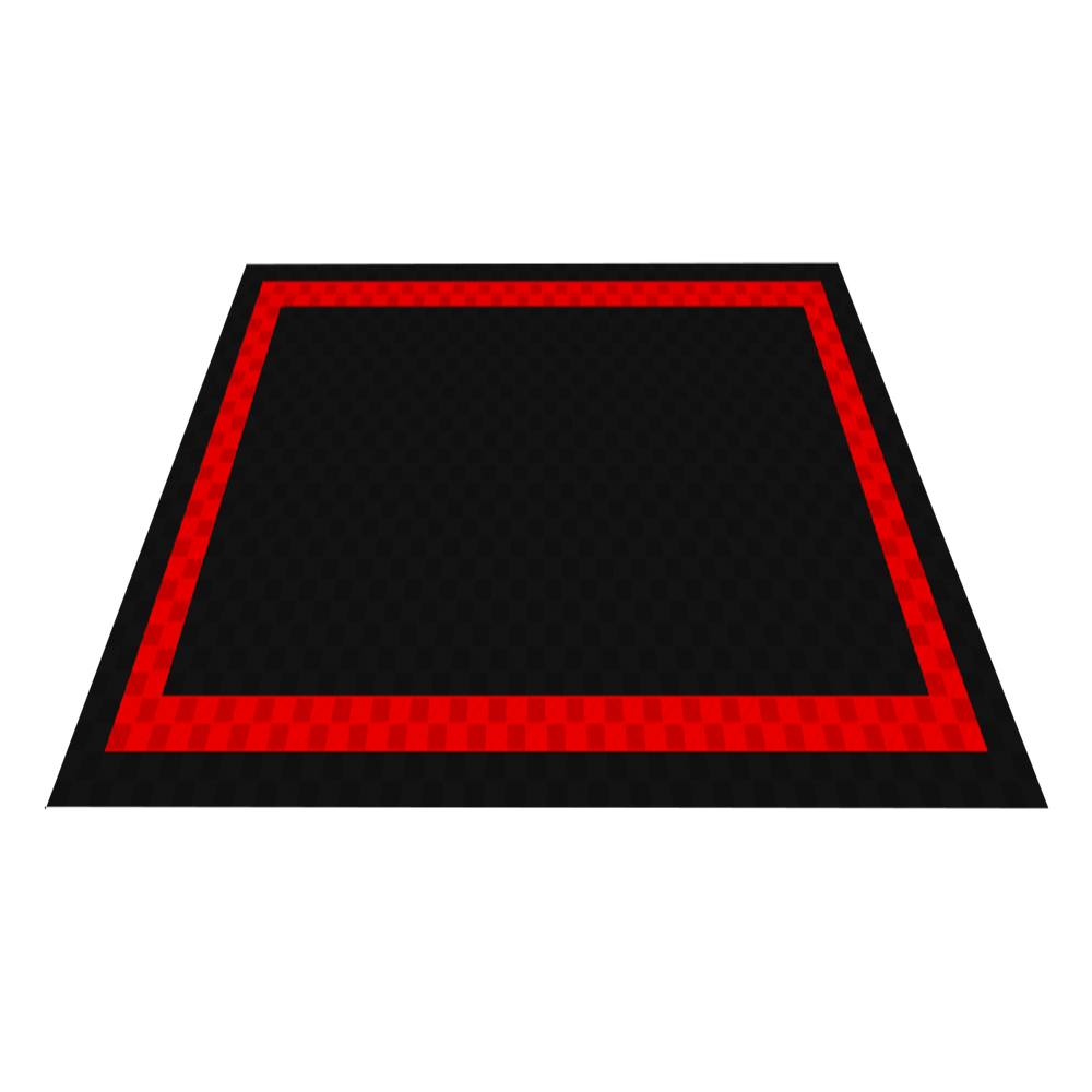 Black and Red Border with Black