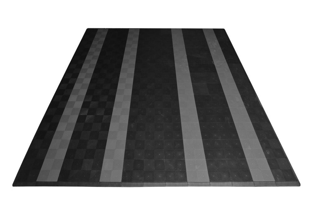 Black with Grey Stripes