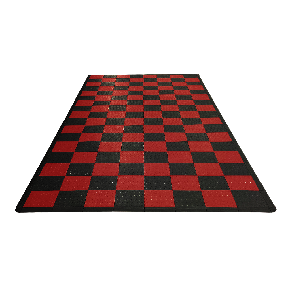 Black and Red Checkered