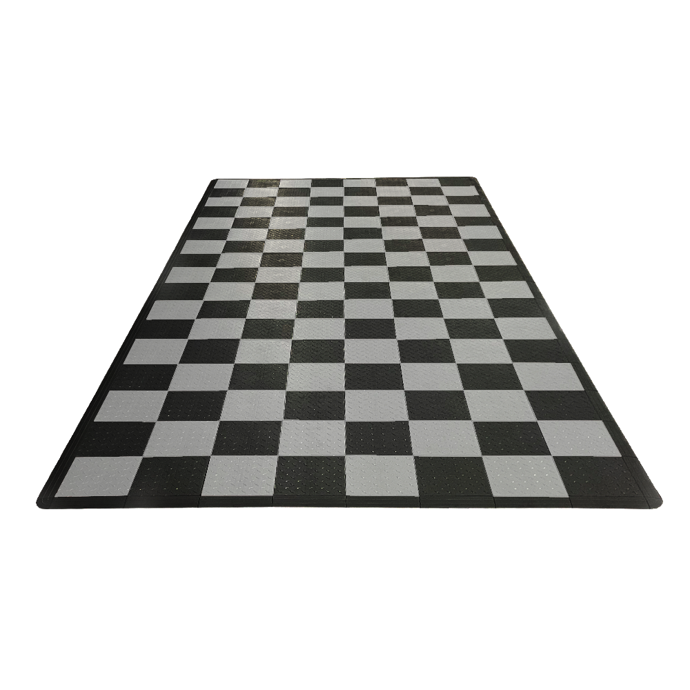 Grey and Silver Checkered