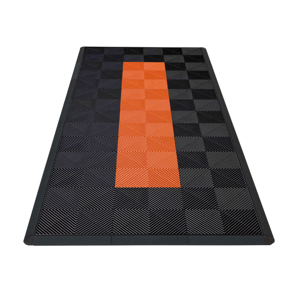 Black with Orange Stripe