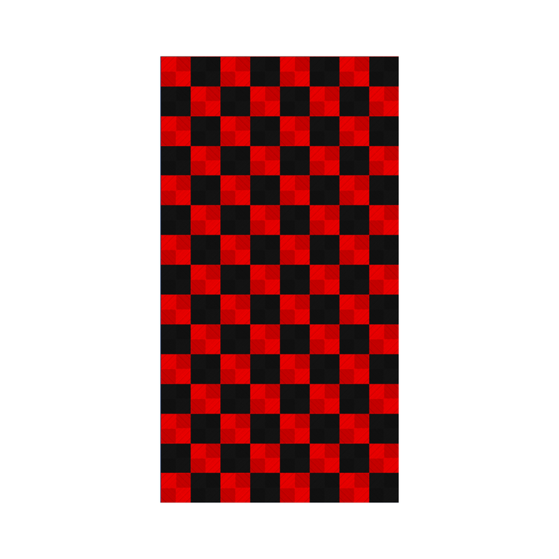 Swisstrax Ribtrax PRO Small Mat Kit - Checkered (Jet Black/Racing Red)