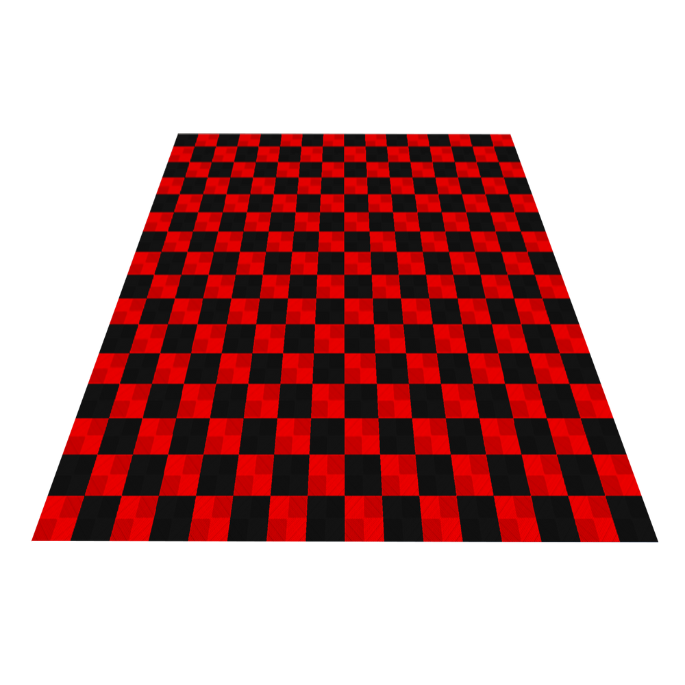 Black and Red Checkered