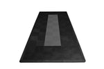 Motorcycle Mat Kit - Black with Grey Stripe smooth