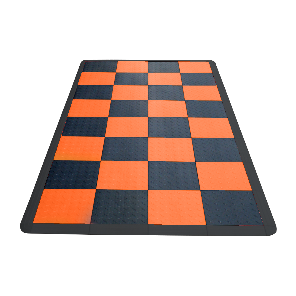 Black and Orange checkered
