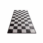 Swisstrax Ribtrax One Car Parking Mat & Garage Mat Gray, Black and White Checkered