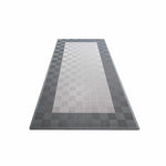 Swisstrax Ribtrax One Car Parking Mat & Garage Mat Gray with Black Border